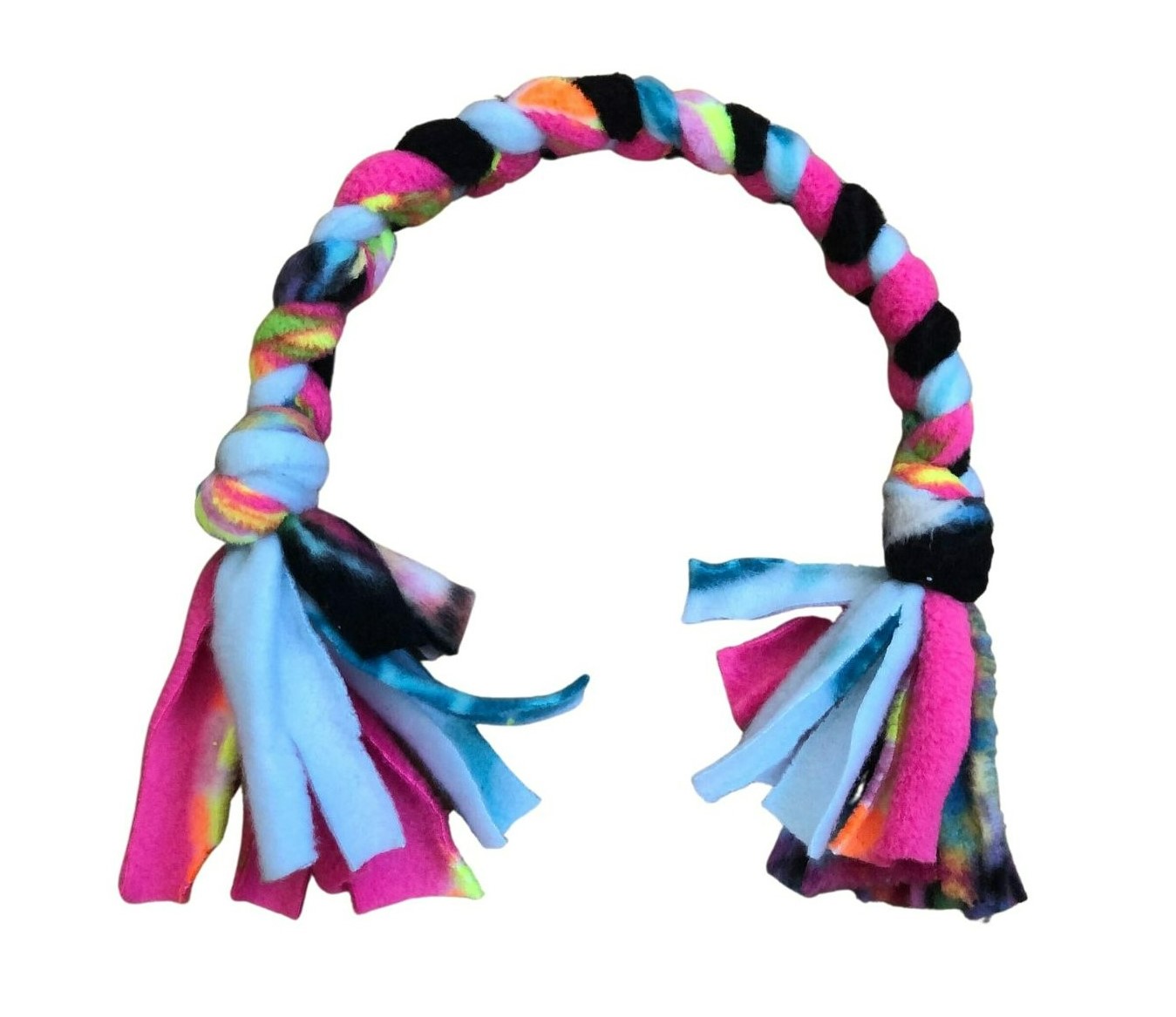 Plaited fleece toy